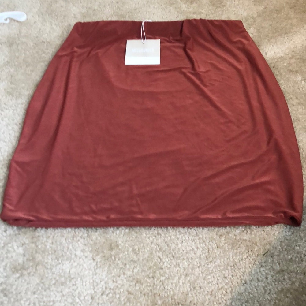 Brown mini skirt, slim fit! New! Never worn!